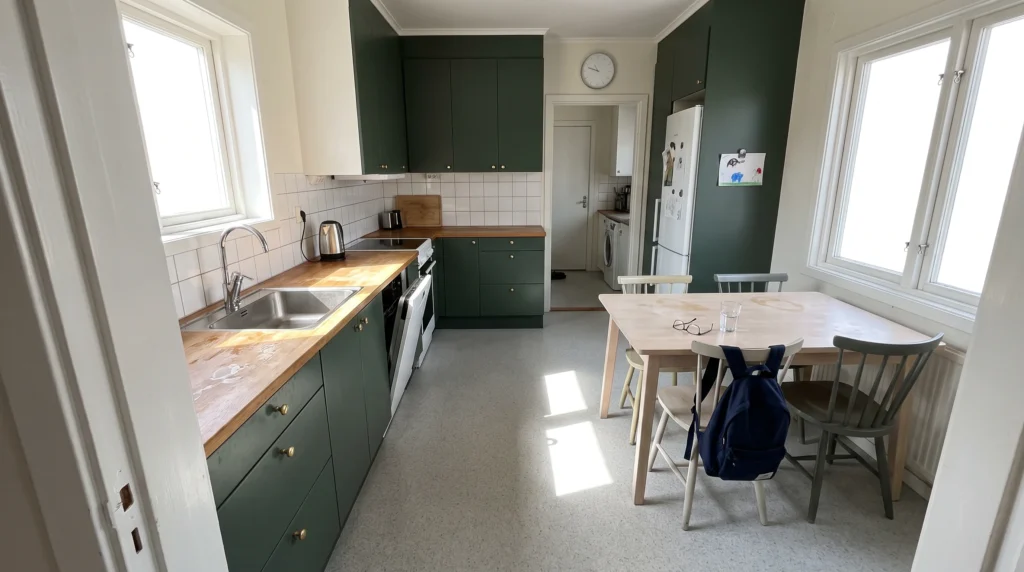 Ett hus som står tomt när solcellerna producerar mest